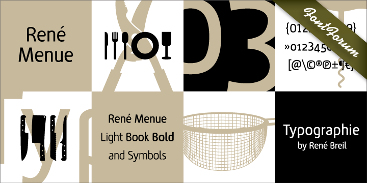 Beispiel einer Rene Menue-Schriftart